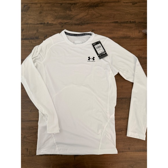 Under Armour Other - Under Armour Mens HeatGear Armour Compression Long Sleeve Shirt White  L